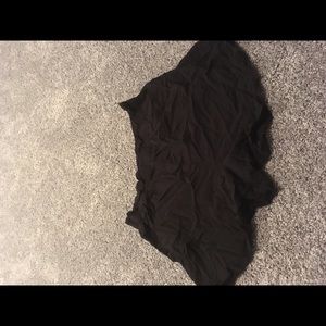 H&M black elastic waist shorts